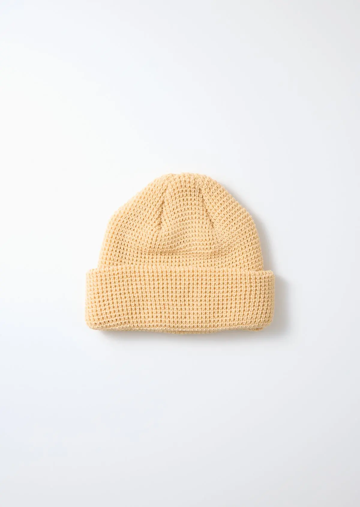 Rototo - Cotton Waffle Knit Watch Cap - Raw Beige 1