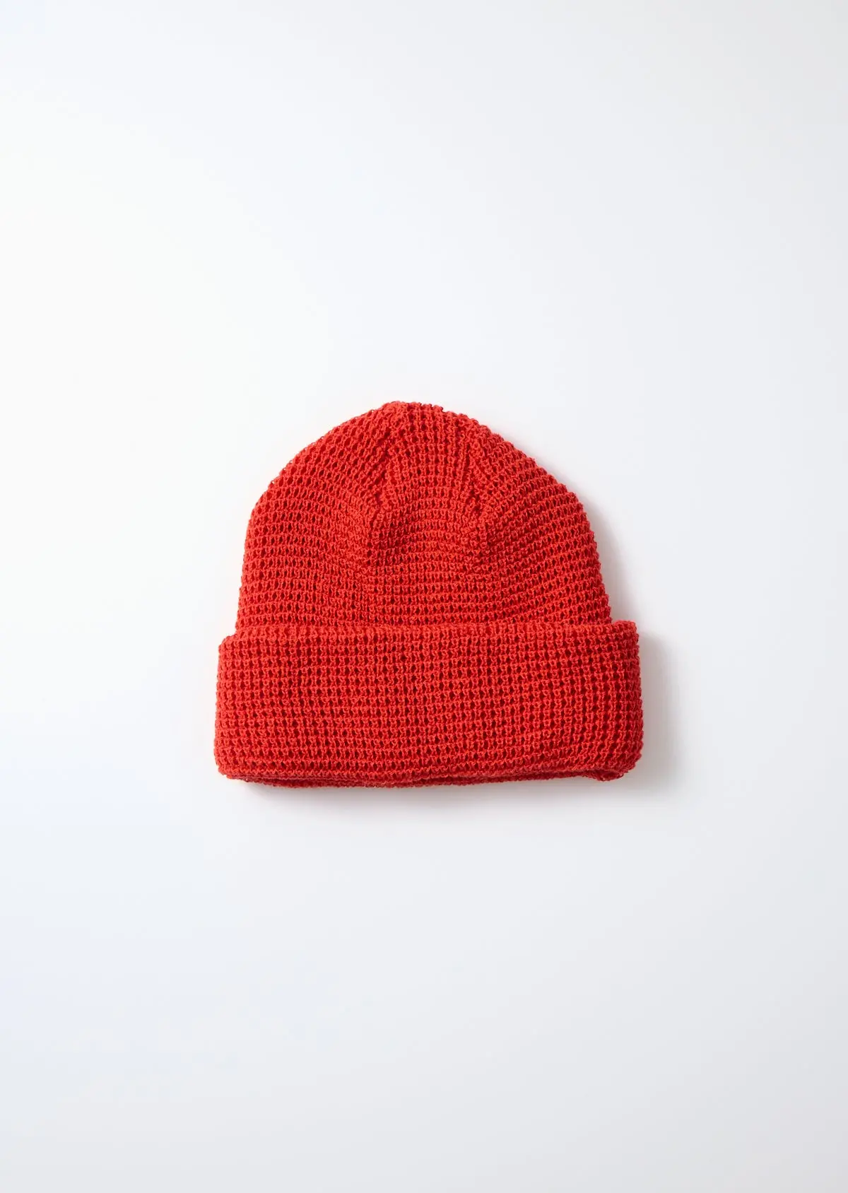 Rototo - Cotton Waffle Knit Watch Cap - Red 1