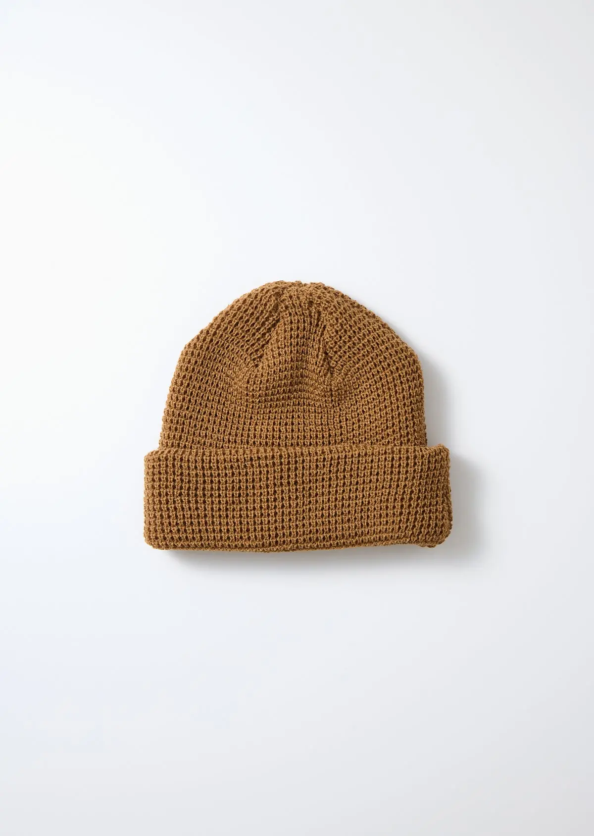 Rototo - Cotton Waffle Knit Watch Cap - Tan 1