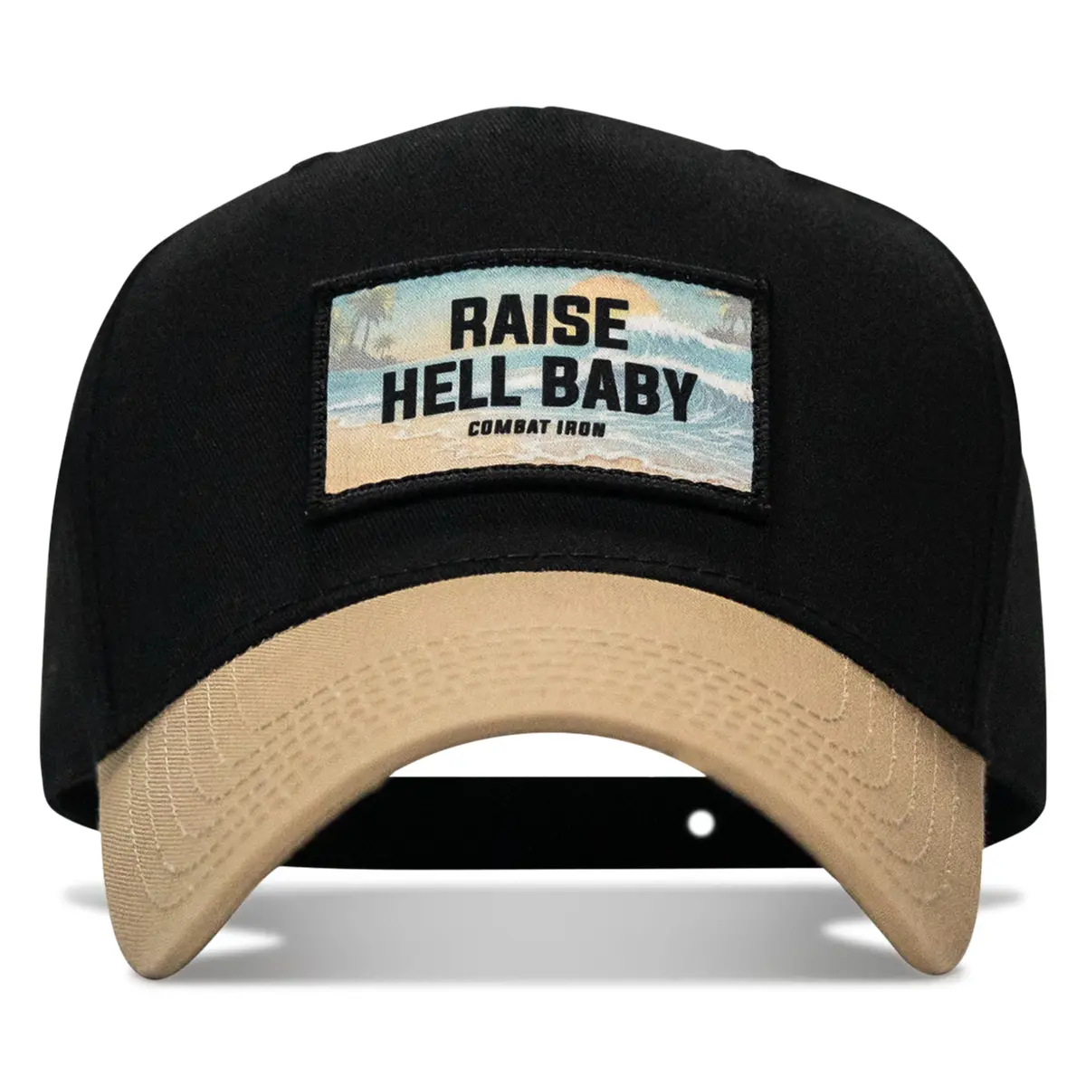 Raise Hell Baby Sunset Patch Snapback Hat 3