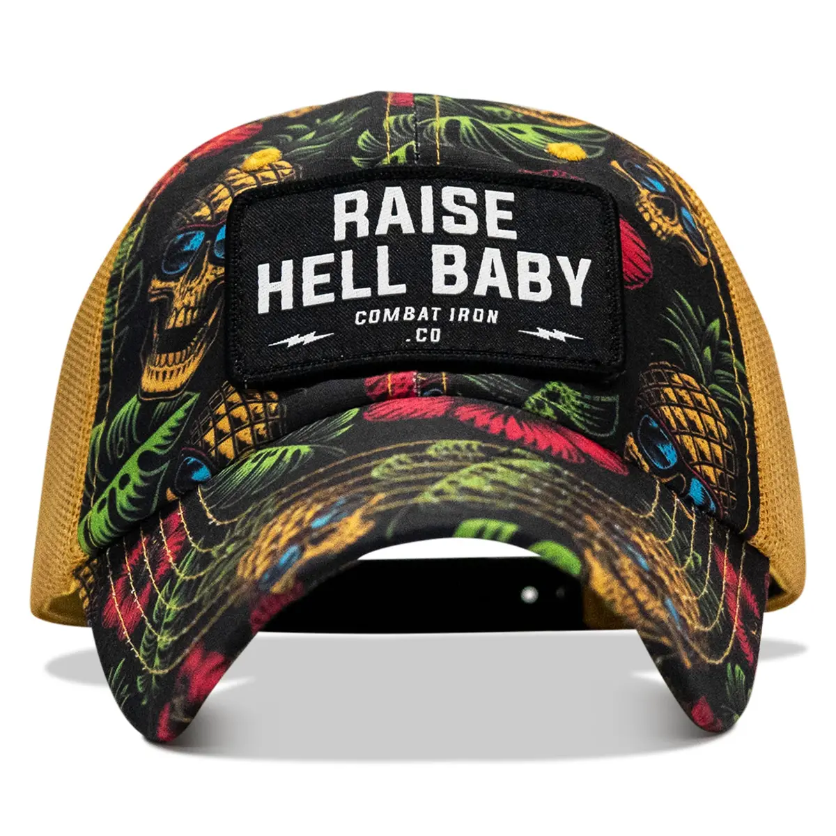 Raise Hell Baby Patch Tactical Ripstop Mesh Snapback Hat 4