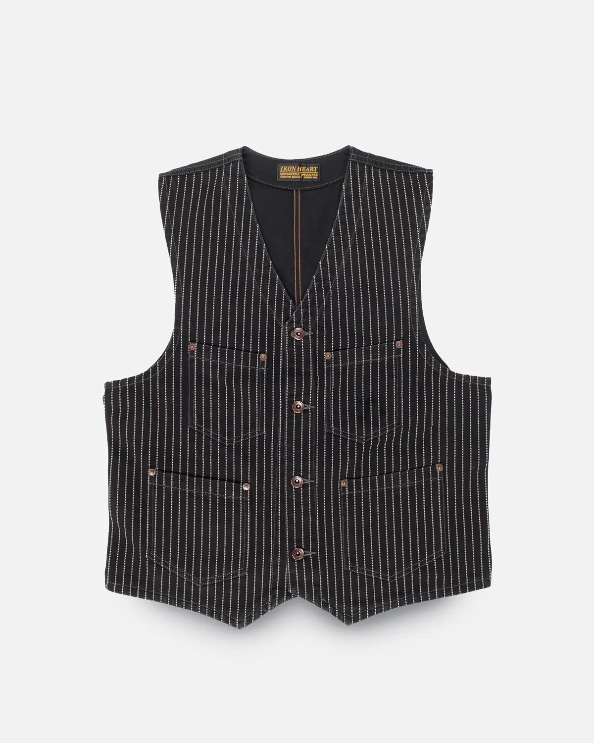 12Oz Wabash/Duck Work Vest - Black/Black 1