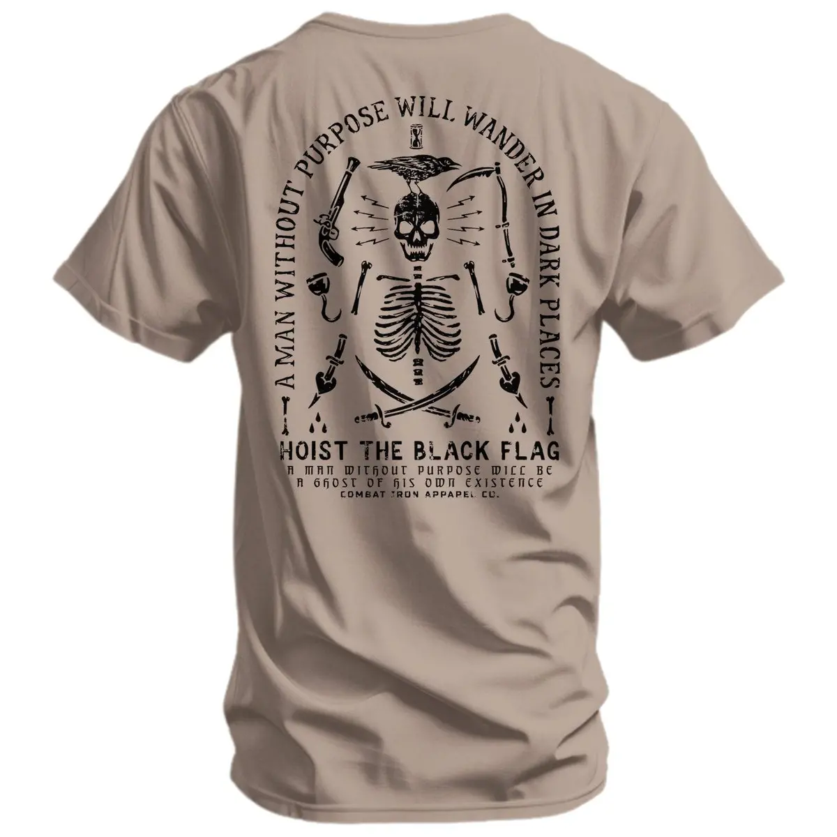Hoist The Black Flag Skull & Bones Men's T-Shirt 22