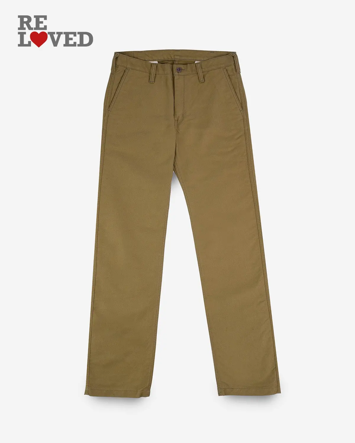 11Oz Cotton Whipcord Work Pants - Khaki (Ih-720-Kha) Tag 31, Hemmed To 27.3" 1