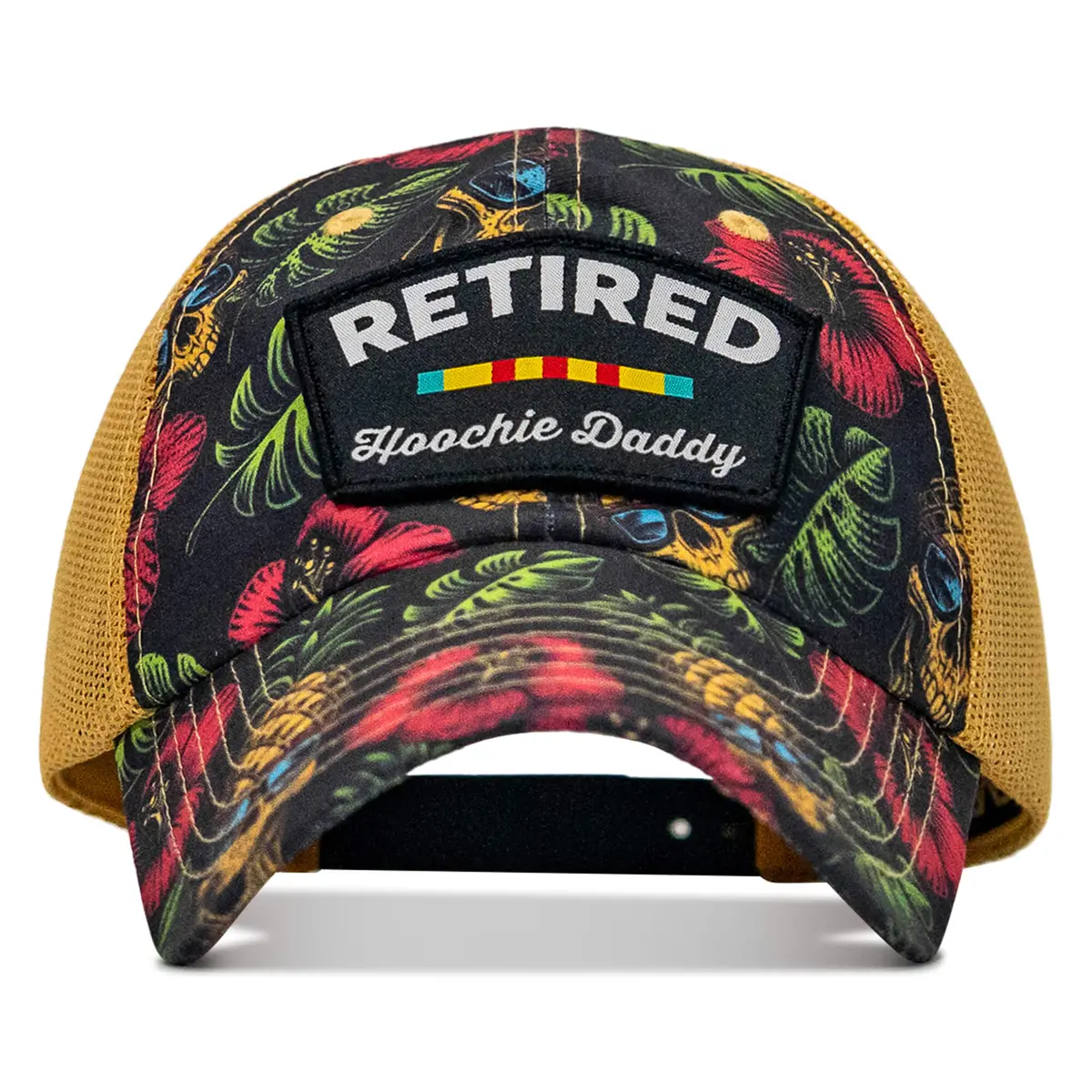 Retired Hoochie Daddy Veteran Patch Ripstop Tactical Mesh Snapback Hat 2
