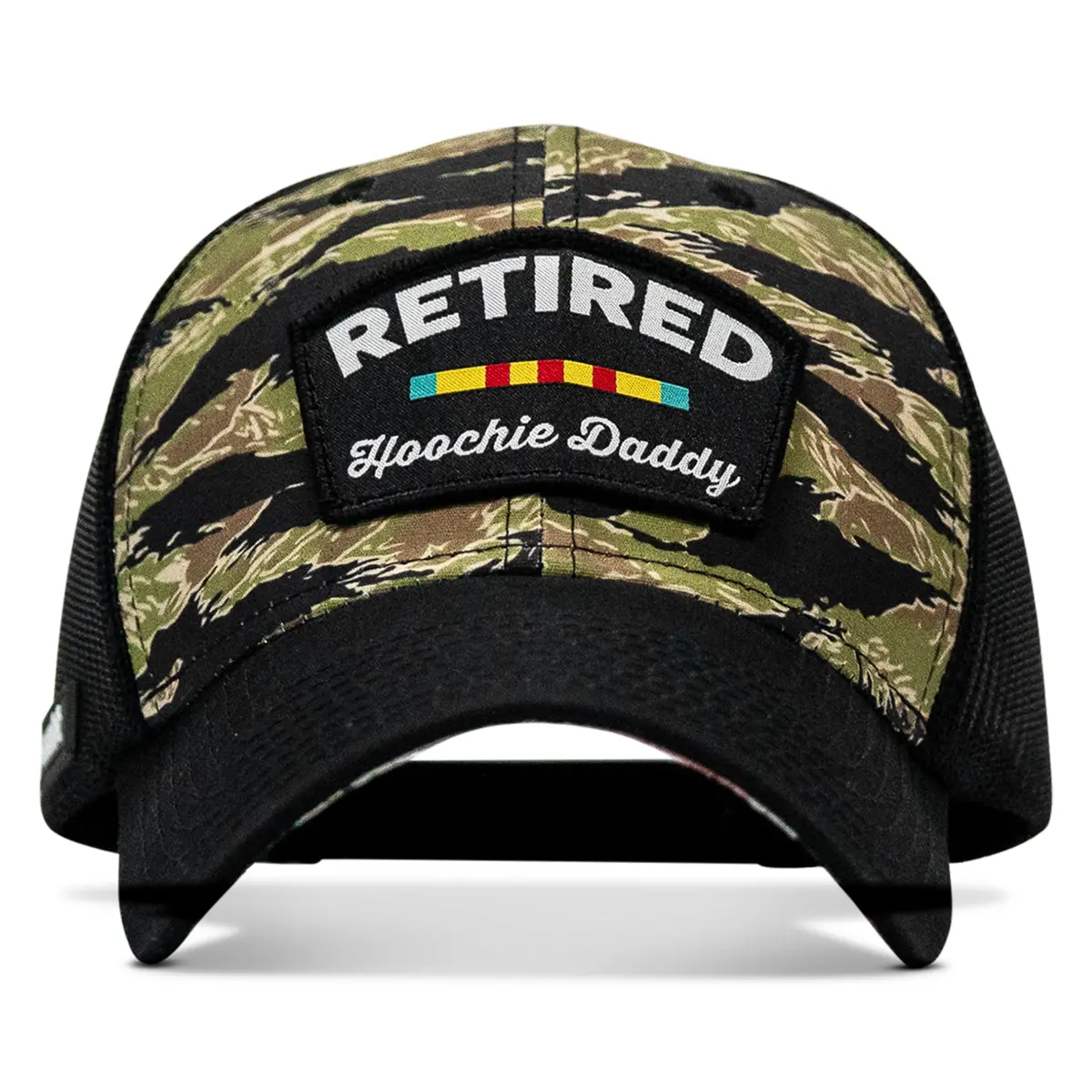 Retired Hoochie Daddy Ribbons Patch Original Ripstop Snapback Hat 1