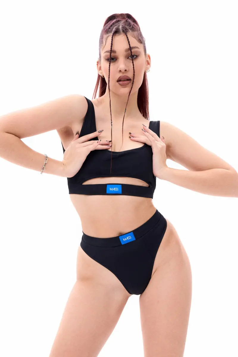 Mæd Offset Bottoms - Matte Black 1