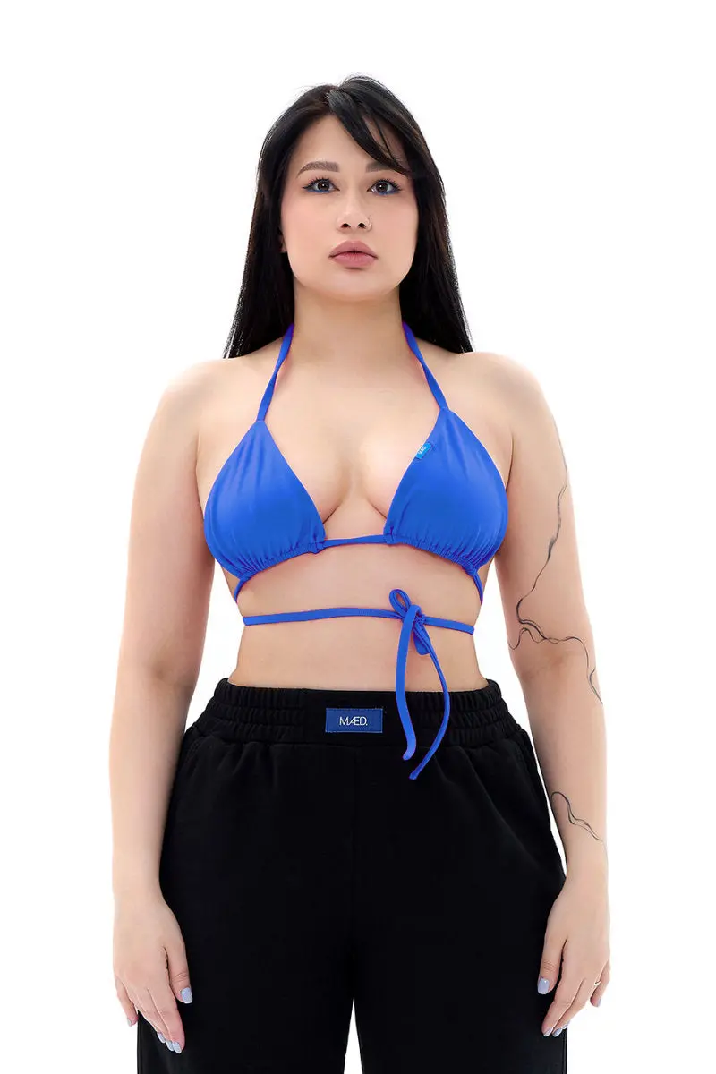 Mæd Bikini Top - Matte Electric Blue 1