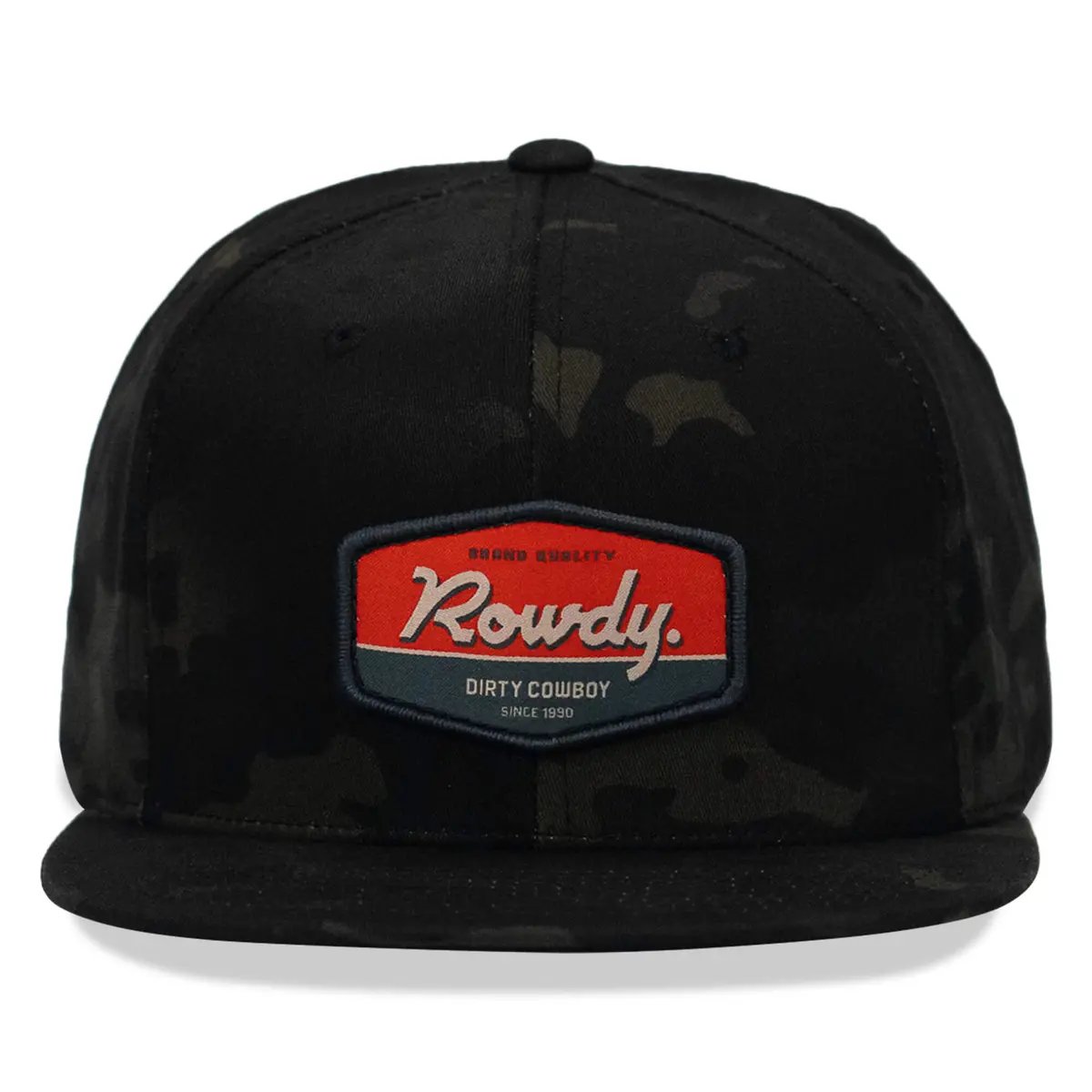 Rowdy. Usa Dirty Cowboy Patch Flatbill Snapback 1