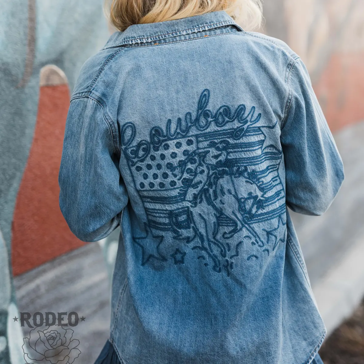 Patriotic Cowboy Button Up At Bourbon Cowgirl 1