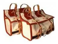Canvas Salt Block Panniers 1