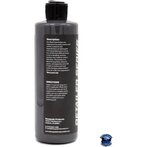 Renegade Graphene & Ceramic Black Paint Polish 16 Oz #Lfgrpgbp16 2