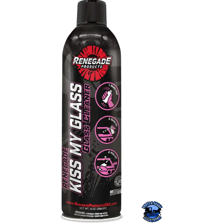 Renegade Kiss My Glass Aerosol Glass Cleaner Rp-Lfgrparkmg13 1