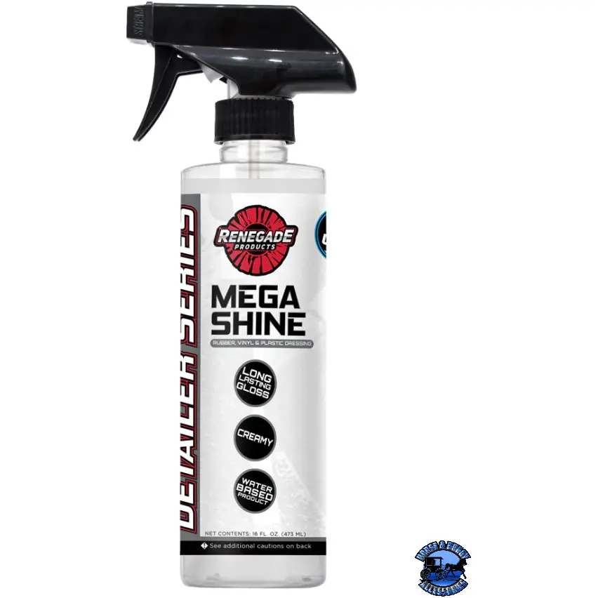 Renegade Mega Shine Rubber, Vinyl, & Plastic Dressing 1