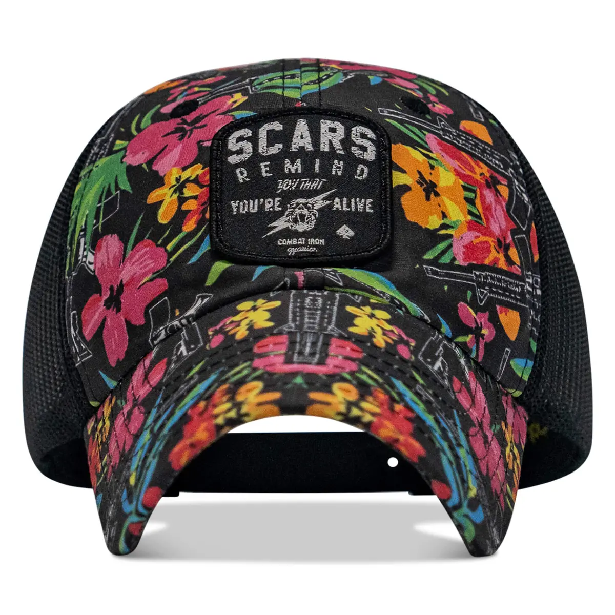 Scars Remind You You're Alive Patch Tactical Ripstop Mesh Snapback Hat 1