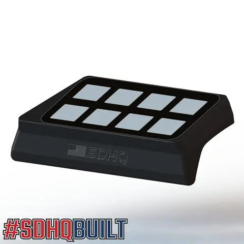 Sdhq Off Road '17-20 Ford Raptor Sdhq Built Switch Pros Sp-9100 Flow Through Center Console Keypad Mount 1