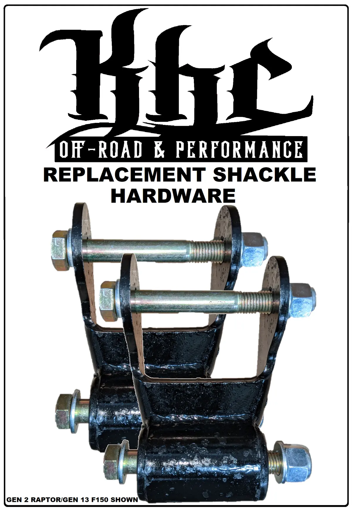 Khc Off-Road F150 & Raptor Replacement Shackle Hardware 1