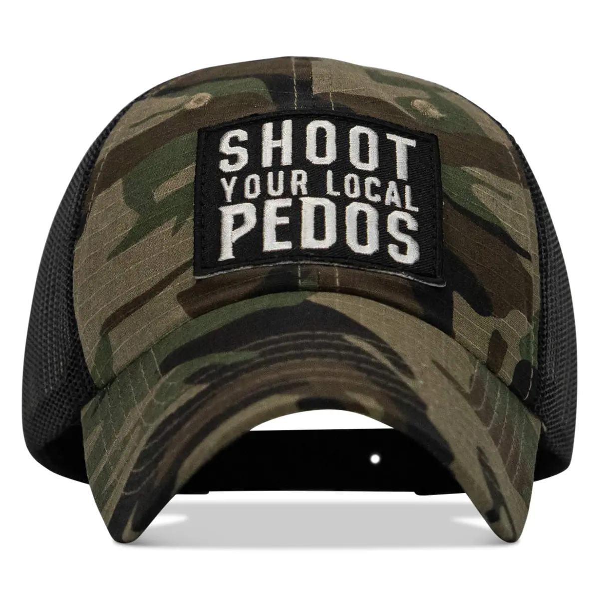 Shoot Your Local Pedos Patch Tactical Ripstop Mesh Snapback Hat 3