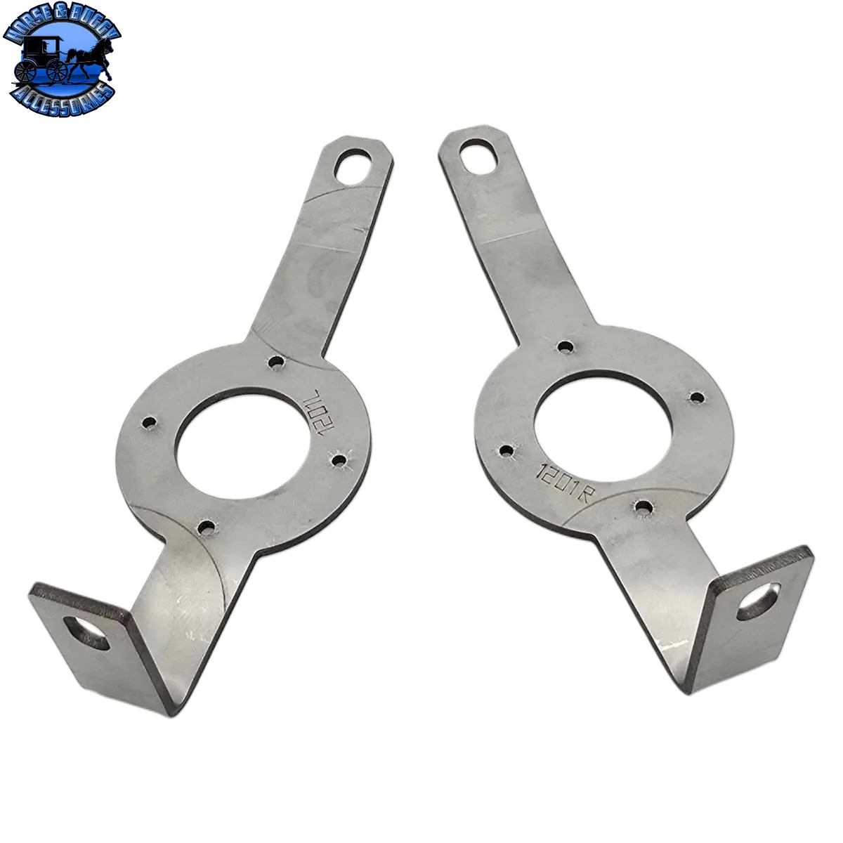 Ss-1201 Lower Bumper Brace Kenworth W900 (18" Bumpers) (W/Watermelon Mount By The Pair) 1