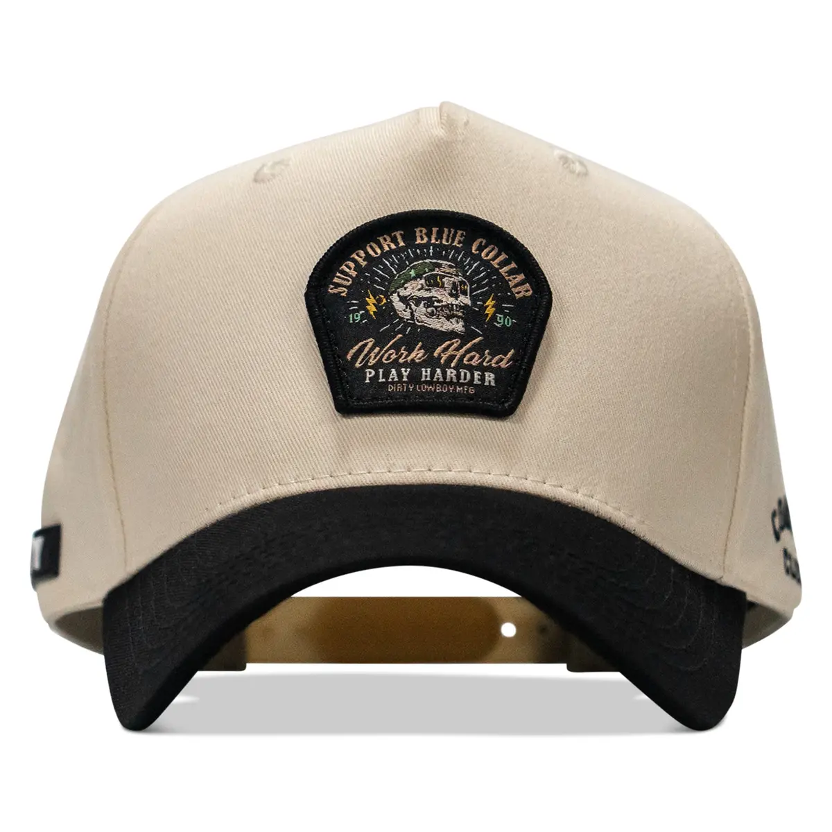 Work Hard Play Harder | Support Blue Collar Patch Snapback 1
