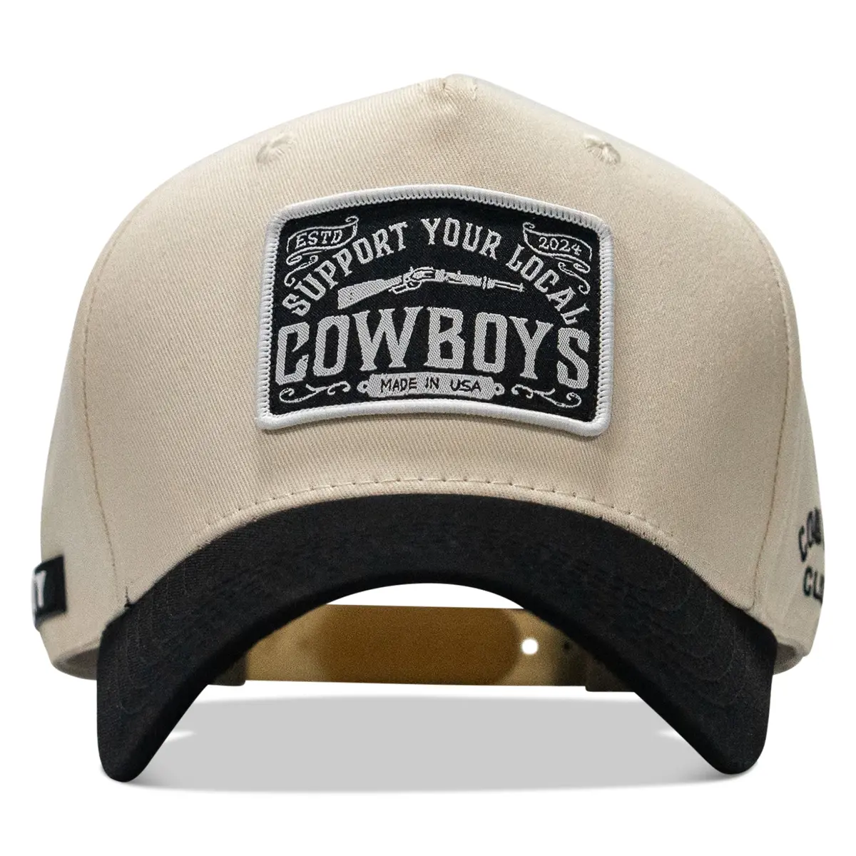 Support Your Local Cowboys Patch Workhorse Snapback Hat 1