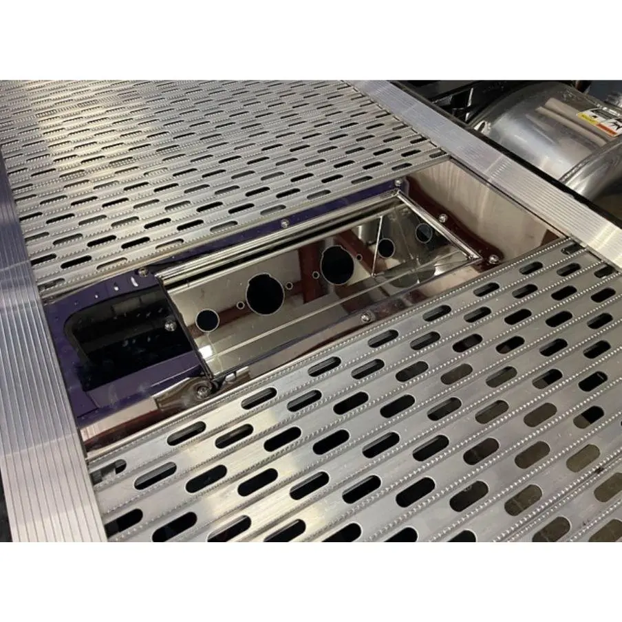 #9002 11 Gauge Stainless (New Style Slide In) Recessed Airline Box (Double Electric) Dual Air (For Merritt Deck Plates) 1