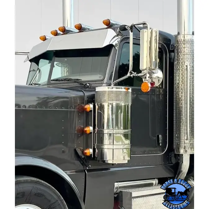 Peterbilt Front Air Cleaner Bar 3 Watermelon Even Spaced Bracket (Sold In Pairs) #17203 1