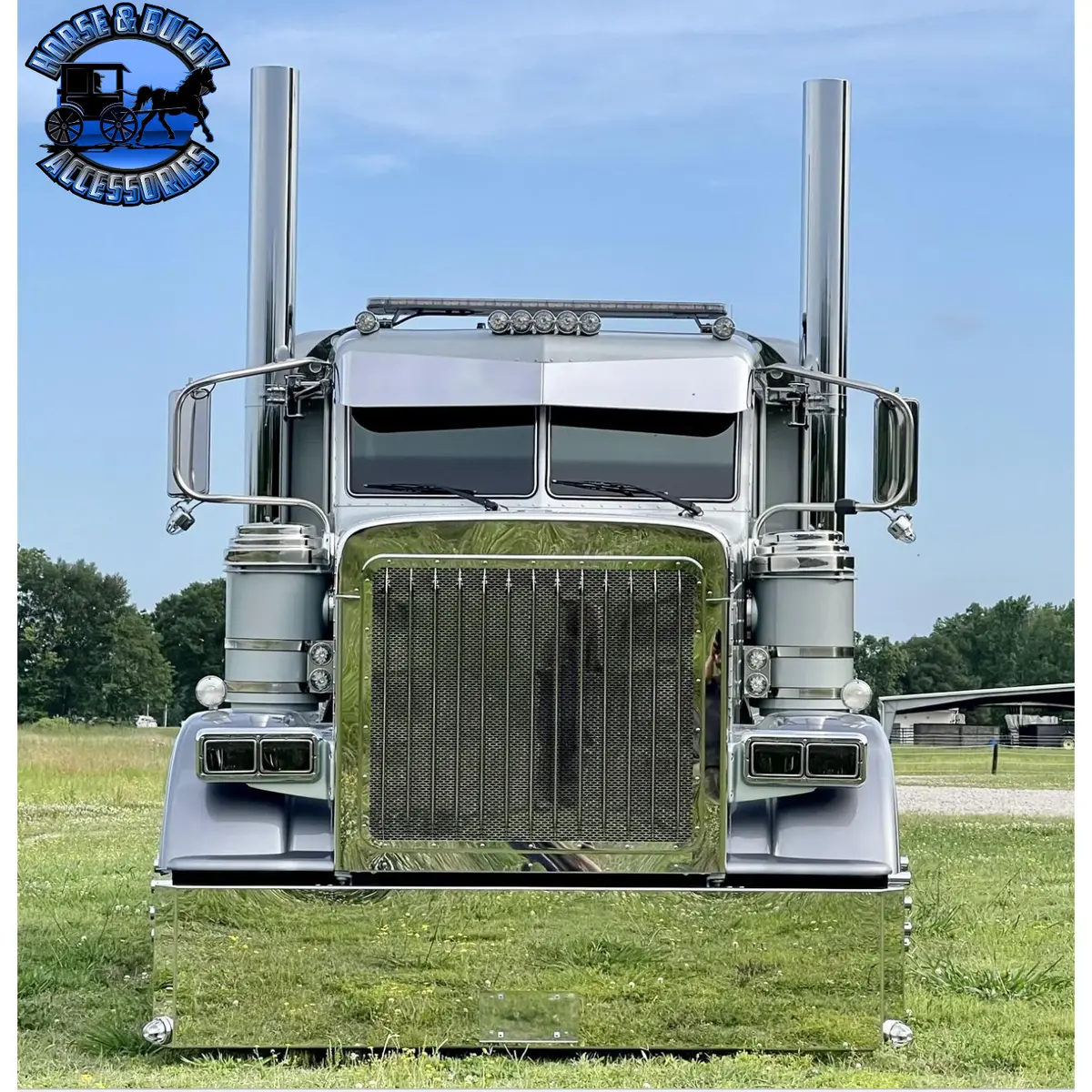 2 Piece Window Bus Glass For Peterbilt 379, 388, 389 , 386 #Pft-Bg-379/389-Rt 1