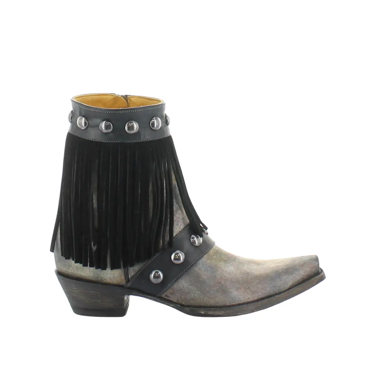 Milan Fringes Black- Old Gringo Cowboy Boots At Bourbon Cowgirl 1