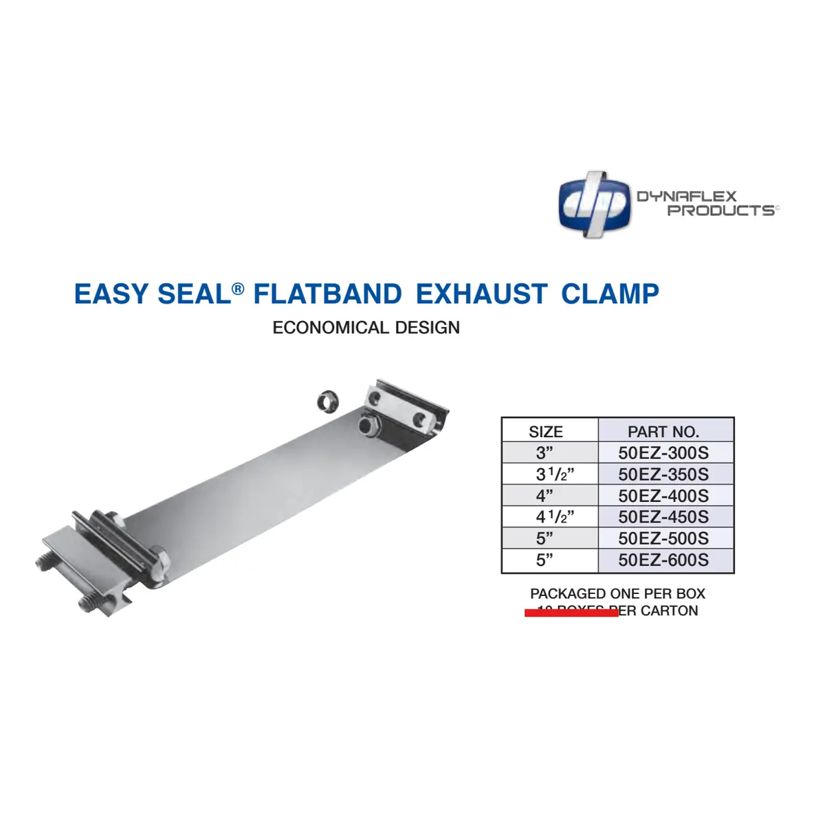 Dp-50Ez-350S Easy Seal Flatband Exhaust Clamp 1