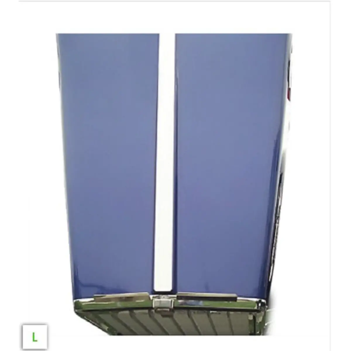 Kenworth W900l Center Hood Trim For Curved Windshield #40105 1