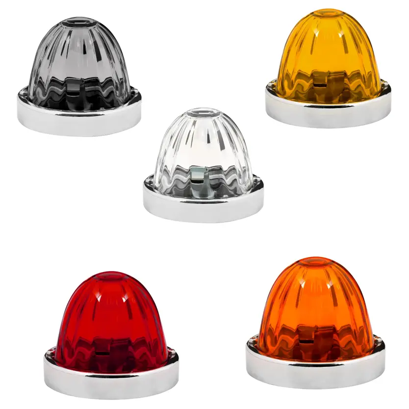 3.5"  Watermelon Plus Glass Lens & Stainless Steel Customizable Kit, No Bulb,(Choose Color & Bulb Base) 1