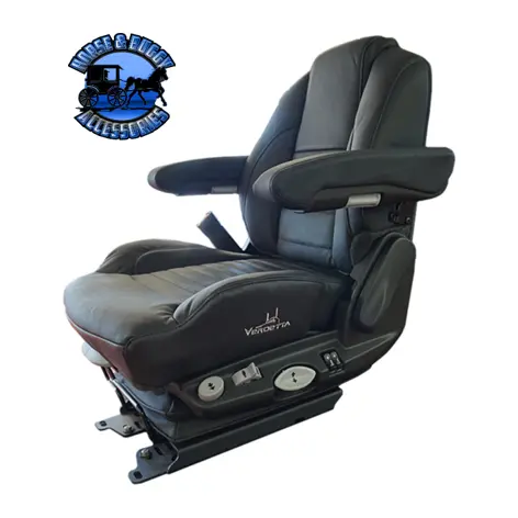 Af-21003Le14 Graymag Premium Black Leather Mid Back Seat (29-1920004) 1
