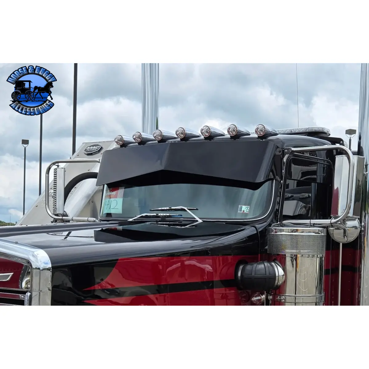 #Gge23 Kw1 2006+ Kenworth 1 Piece Windshield 304 Stainless Wiper Arms 1