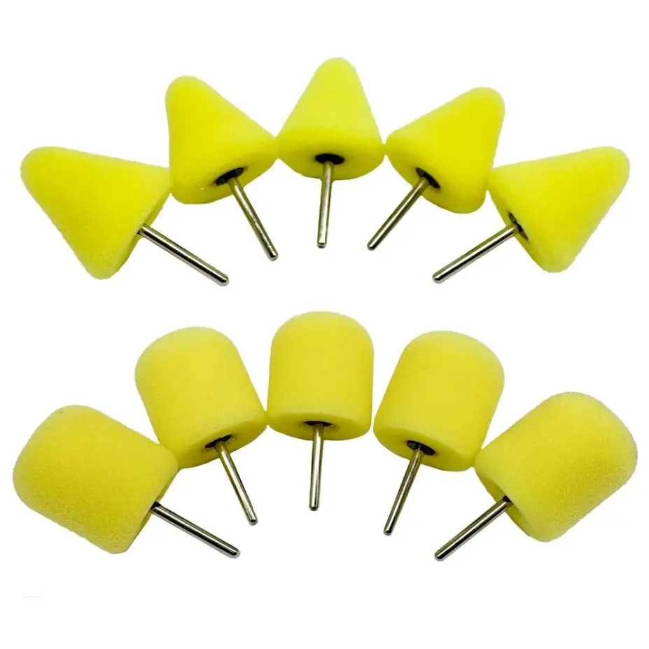 1/8" Shank Foam Polishing Bits: 5 Pack 1