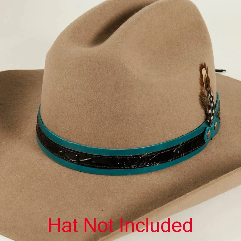 Skylark Turquoise Leather Hat Band 1