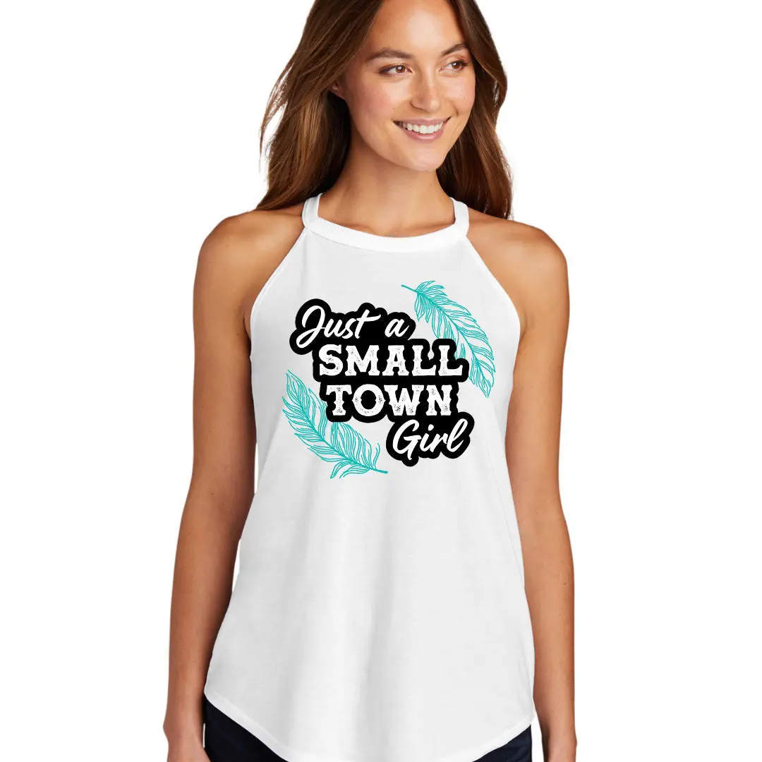Just A Small Town Girl Graphic Sleeveless Tee Tank Top 1
