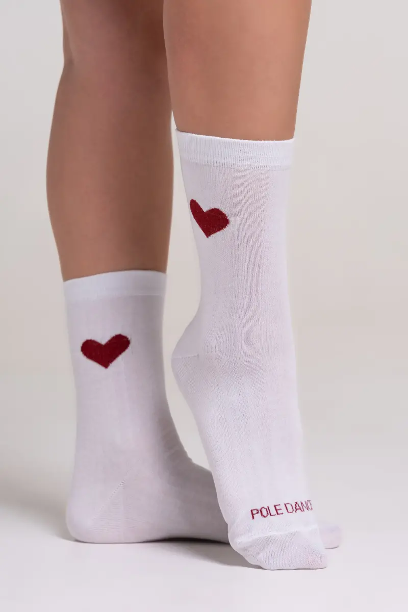 Paradise Chick Supreme Pole Dance Socks - Heart 1