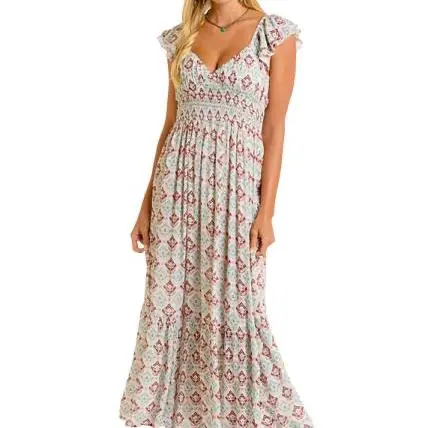 Printed Maxi Dress By Panhandle For Country Girls At Bourbon Cowgirl 1