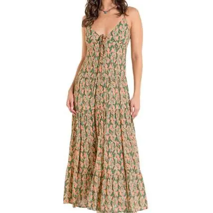 Cactus Print Midi Dress By Rock And Roll Denim At Bourbon Cowgirl 1