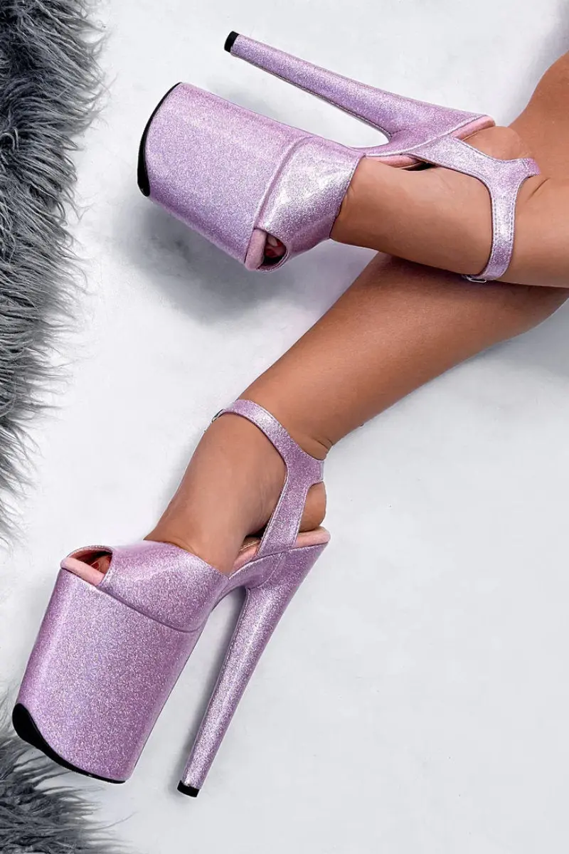 Hella Heels The Glitterati 8Inch Stilettos - Sugarbaby 1