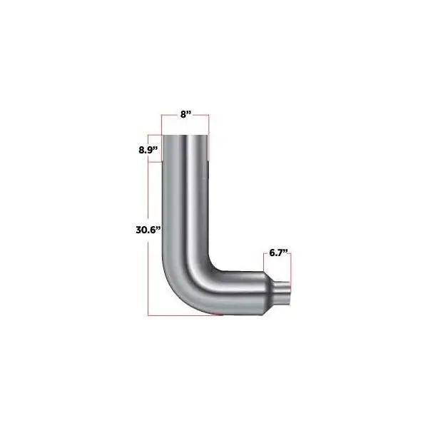 Tel-85 90° Elbow – 8″ Reduced To 5″ Diameter 1