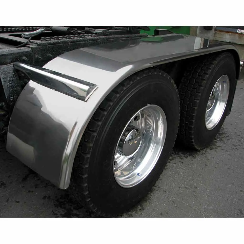 Tfen-F13 120″ Smooth Full Fenders – 16 Gauge | Mirror Shine Stainless Steel 1