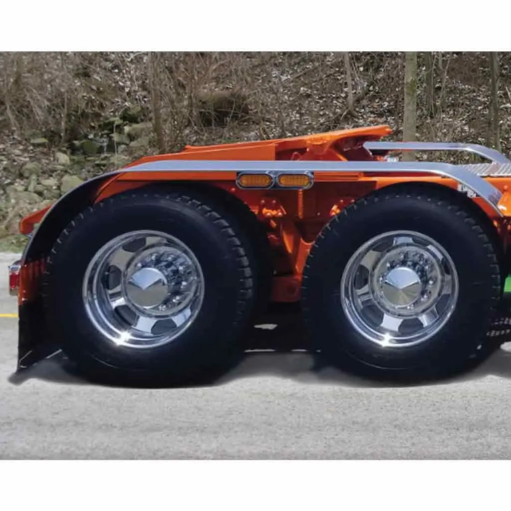 Tfen-F37 116″ 4 Ribbed Full Fenders – 16 Gauge | Mirror Shine Stainless Steel 1