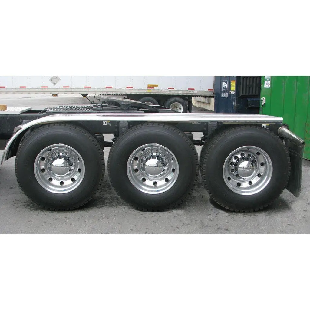 Tfen-H26 150″ 3 Ribbed Half Fenders – 16 Gauge | Mirror Shine Stainless Steel 1