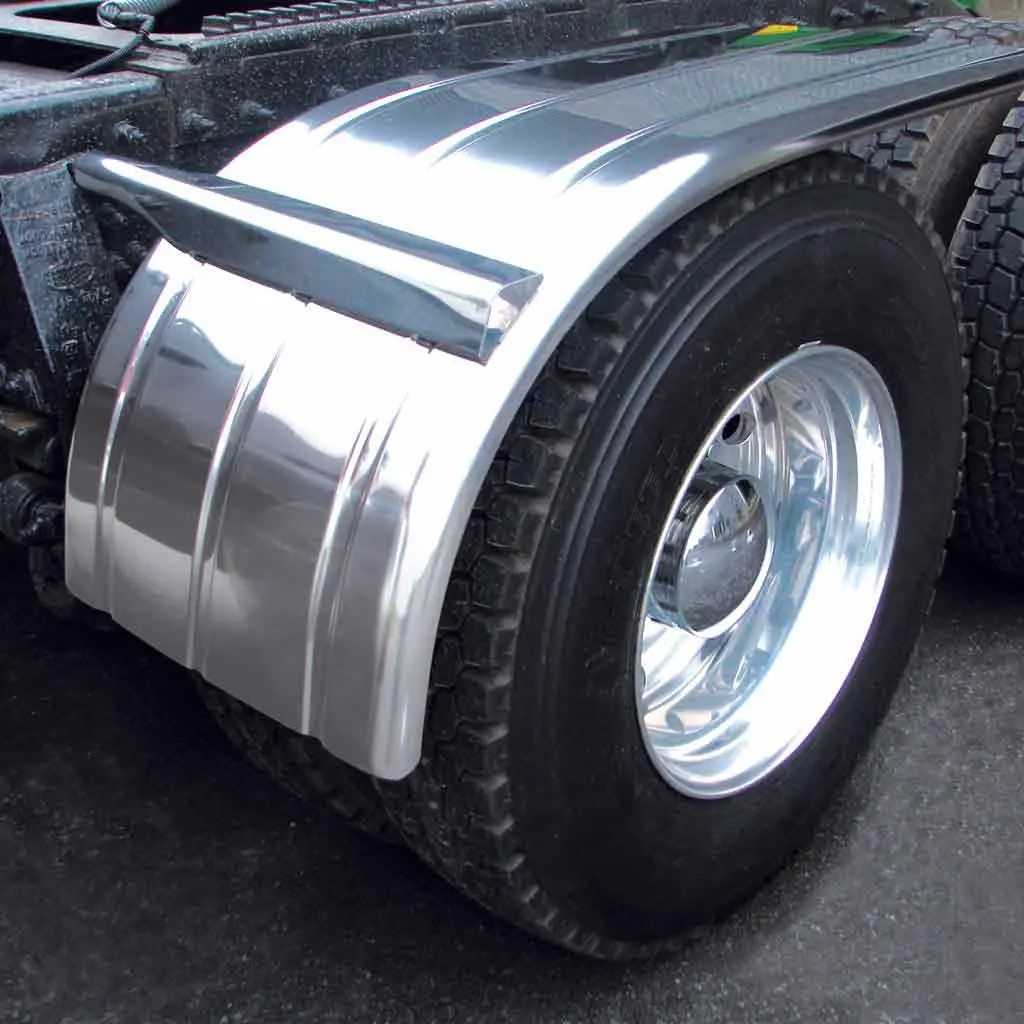 Tfen-H27 60″ 3 Ribbed Half Fenders – 16 Gauge | Mirror Shine Stainless Steel 1
