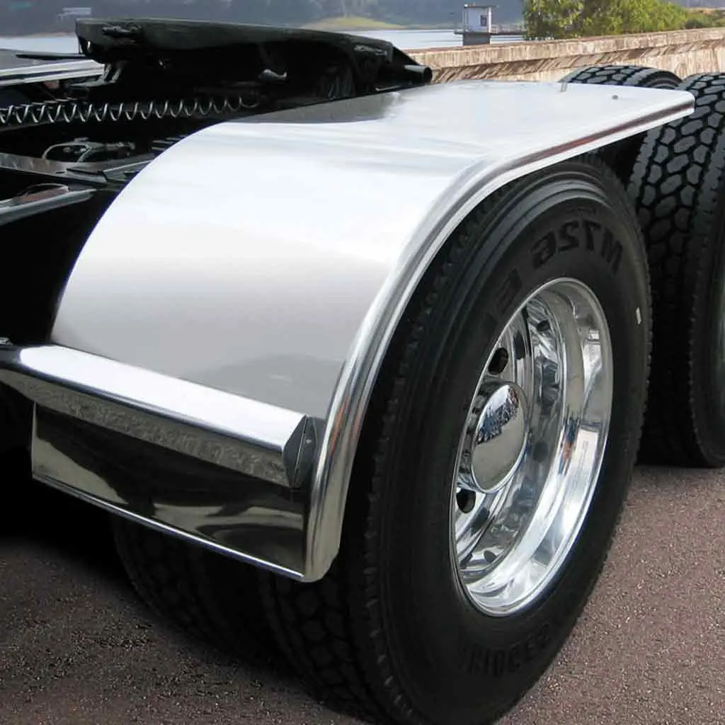 Tfen-H59 60″ Smooth Half Fenders – 14 Gauge | Mirror Shine Stainless Steel 1