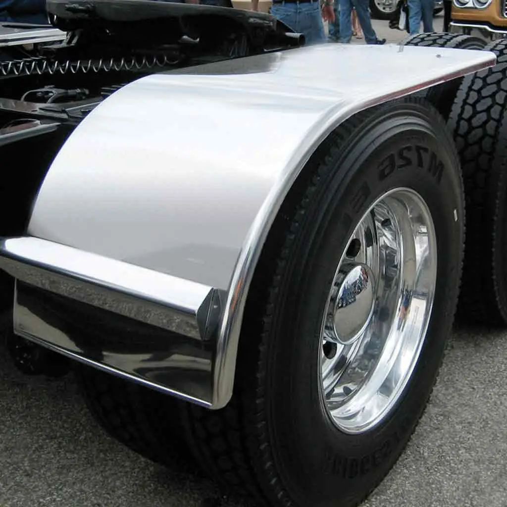 Tfen-H61 66″ Smooth Half Fenders – 14 Gauge | Mirror Shine Stainless Steel 1