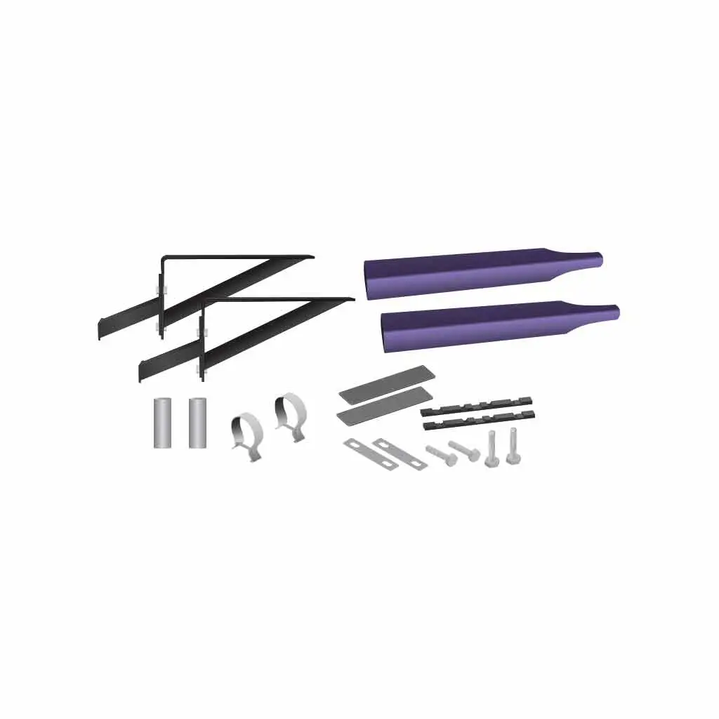 Tfen-Hkitsmp Smoke & Mirror Half Fender Mounting Kit – Adjustable Fender Brackets – Purple | 14 Gauge 1