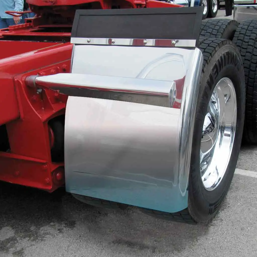 Tfen-Q11 27″ Quarter Fender Kit With Triangle Mounts – 16 Gauge | Mirror Shine Stainless Steel 1